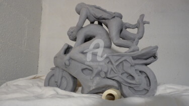 Skulptur mit dem Titel "jeux dangereux" von Catherine Demaugé Bost, Original-Kunstwerk, Terra cotta