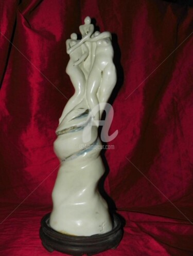 Sculpture titled "les 3 grâces" by Catherine Demaugé Bost, Original Artwork, Ceramics