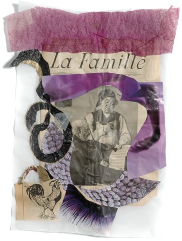 Collages titled "le grand père" by Catherine Guillaud, Original Artwork