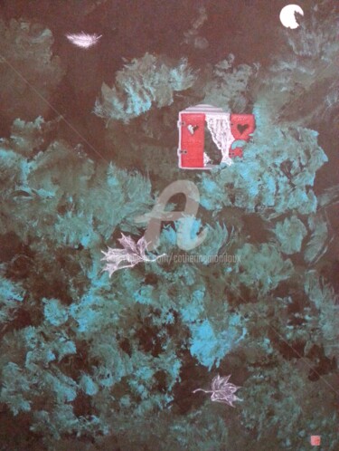 Peinture intitulée "Intemporelle écritu…" par Catherine Mondoux (4INE), Œuvre d'art originale, Acrylique