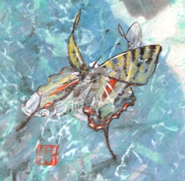 Картина под названием "Métamorphose" - Catherine Mondoux (4INE), Подлинное произведение искусства, Чернила
