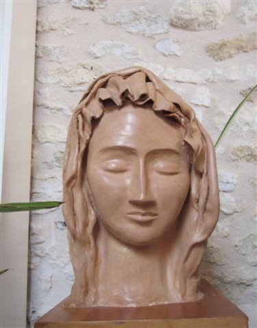 Sculpture intitulée "Piéta" par Catherine Petitjean-Dedieu, Œuvre d'art originale