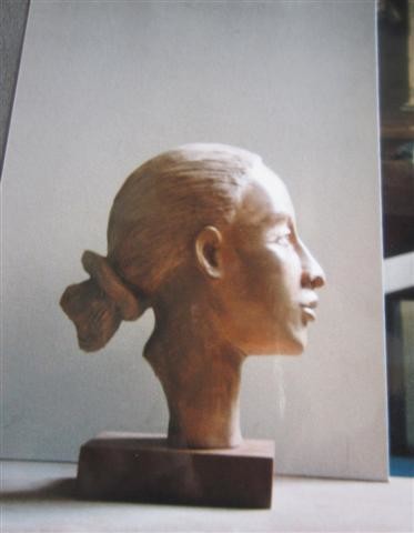 Sculpture intitulée "Leila" par Catherine Petitjean-Dedieu, Œuvre d'art originale