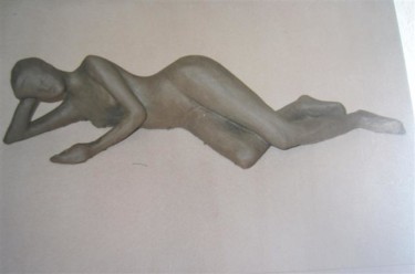 Sculpture intitulée "Nu" par Catherine Petitjean-Dedieu, Œuvre d'art originale