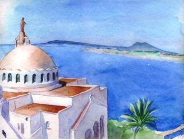 Peinture intitulée "Oran, Santa Cruz" par Catherine Rossi, Œuvre d'art originale