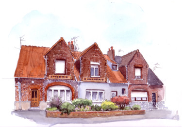 Painting titled "Cité Amédée Prouvos…" by Catherine Rossi, Original Artwork