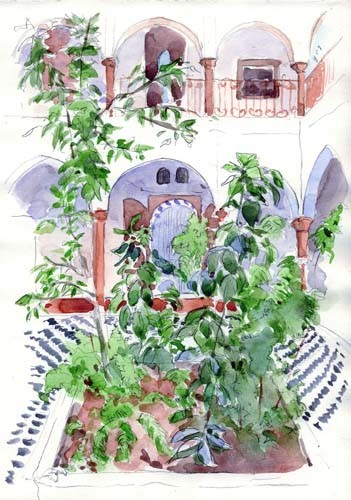 Peinture intitulée "Maison des Fleurs,…" par Catherine Rossi, Œuvre d'art originale
