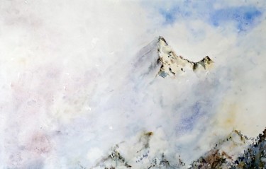 Peinture intitulée "veisivi dans les nu…" par Catherine Saint Fontaine, Œuvre d'art originale, Aquarelle