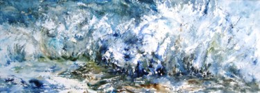 Peinture intitulée "éclats j'aime l'eau" par Catherine Saint Fontaine, Œuvre d'art originale, Aquarelle