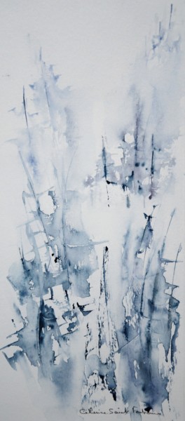 Painting titled "eclats" by Catherine Saint Fontaine, Original Artwork, Watercolor