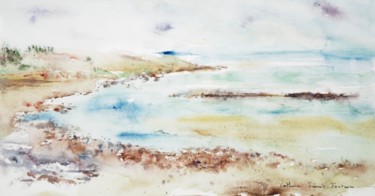 Painting titled "Erquy, Bretagne" by Catherine Saint Fontaine, Original Artwork, Watercolor