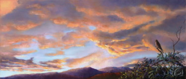 Loge royale pour le Crépuscule des Dieux Peinture intitulée "Loge royale pour le…" par Catherine Vanel, Œuvre d'art originale, Pastel Monté sur Carton