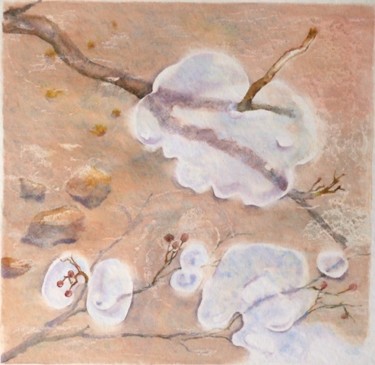 Peinture intitulée "Ice bubbles" par Catherine Vanel, Œuvre d'art originale
