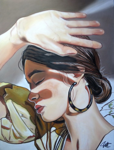 Peinture intitulée "SEÑORITA" par Catherine Wernette, Œuvre d'art originale, Pastel