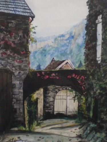 Painting titled "BAUME-les-MESSIEURS" by Catherine Wernette, Original Artwork