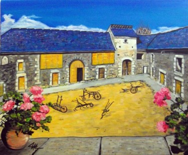 Painting titled "FERME CAL MATEU SAI…" by Catherine Wernette, Original Artwork, Other