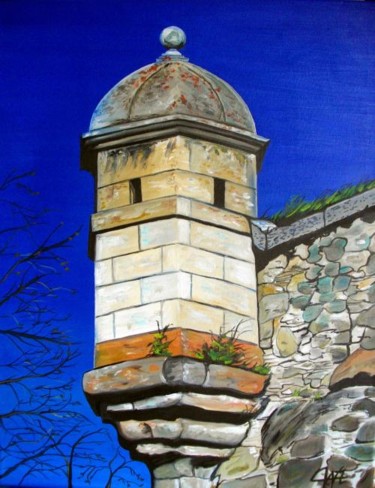 Painting titled "ECHAUGUETTE MONT-LO…" by Catherine Wernette, Original Artwork, Oil
