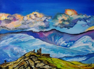 Painting titled "CHAPELLE SAN FELIU…" by Catherine Wernette, Original Artwork, Other