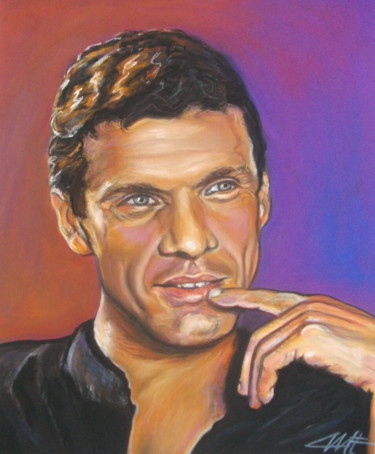 Painting titled "MARC LAVOINE" by Catherine Wernette, Original Artwork