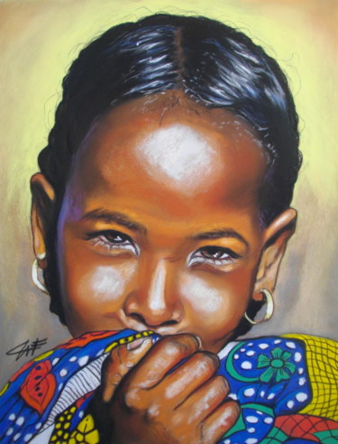 Painting titled "RACHELLE, la cachot…" by Catherine Wernette, Original Artwork