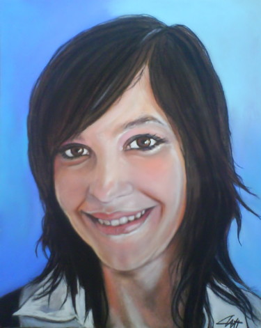 Painting titled "CLAIRE" by Catherine Wernette, Original Artwork
