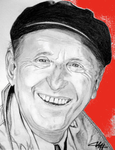 Arts numériques intitulée "BOURVIL" par Catherine Wernette, Œuvre d'art originale