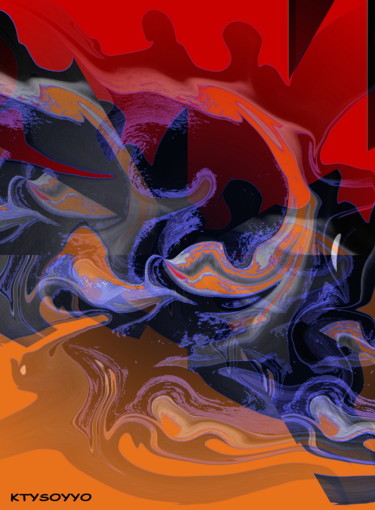 Digital Arts titled "INFLUENCE" by Catherine Wernette, Original Artwork, Digital Painting