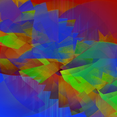 Arts numériques intitulée "FLORAISON" par Catherine Wernette, Œuvre d'art originale, Peinture numérique