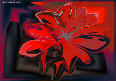 Digital Arts titled "FLEUR PRINTANIERE" by Catherine Wernette, Original Artwork, Digital Painting