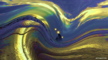 Картина под названием "OCEAN" - Catherine Wernette, Подлинное произведение искусства