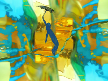 Digital Arts titled "FUNAMBULE" by Catherine Wernette, Original Artwork, Digital Painting