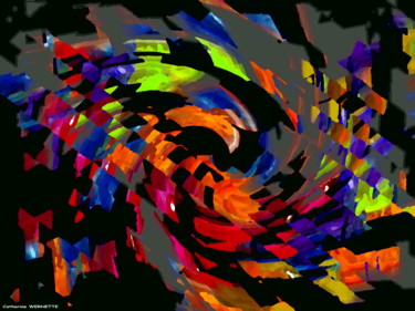Digital Arts titled "SPIRALE" by Catherine Wernette, Original Artwork, Digital Painting