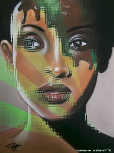 Цифровое искусство под названием "Rayons anisés sur l…" - Catherine Wernette, Подлинное произведение искусства, Цифровая жив…