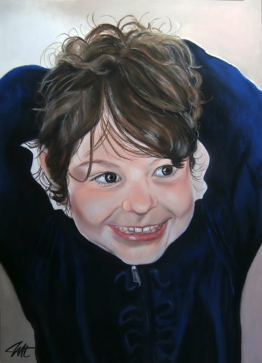 Drawing titled "LUCIE" by Catherine Wernette, Original Artwork, Pastel