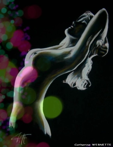 Digital Arts titled "FEMINITE FRUITEE" by Catherine Wernette, Original Artwork, Digital Painting