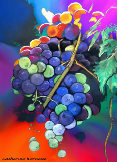 Digital Arts titled "RAISIN" by Catherine Wernette, Original Artwork, Digital Painting