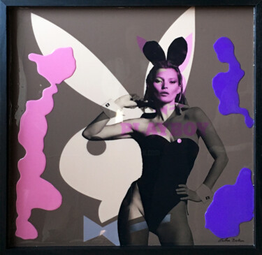 Collages intitolato "Playboy" da Cathie Berthon, Opera d'arte originale, Fotomontaggio