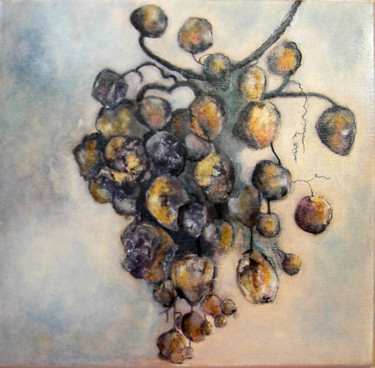 Peinture intitulée "raisin-2.jpg" par Bergerot-Jones Catherine, Œuvre d'art originale, Huile