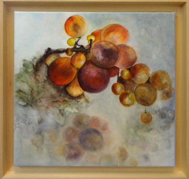 Peinture intitulée "raisin-5.jpg" par Bergerot-Jones Catherine, Œuvre d'art originale, Huile