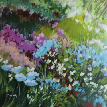 Painting titled "spring mood" by Cathy Monnier, Original Artwork, Acrylic