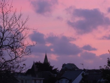 Photographie intitulée "CIEL ROSE" par Cathou-Bazec, Œuvre d'art originale