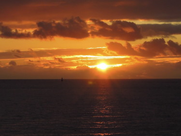 Fotografia intitolato "COUCHER de SOLEIL" da Cathou-Bazec, Opera d'arte originale