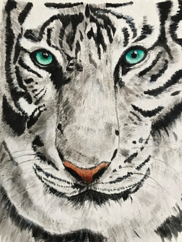 Tigre blanc illustration stock. Illustration du gucci - 269353420