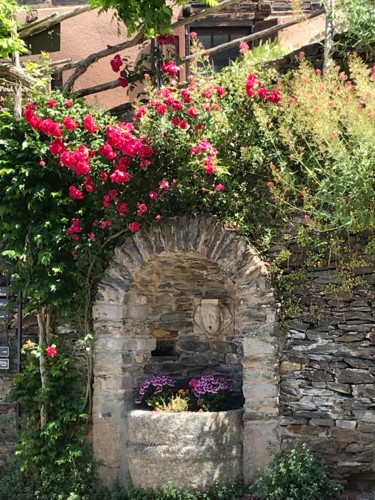 Fotografia intitulada "FONTAINE FLEURIE" por Cathou-Bazec, Obras de arte originais