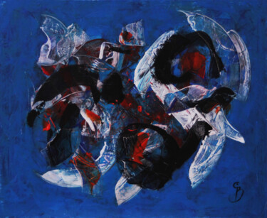 Картина под названием "ANIMALS" - Cathy Blue, Подлинное произведение искусства, Акрил Установлен на Деревянная рама для носи…