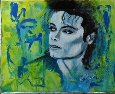 Painting titled "Mickael J." by Cathy Dapvril (CDL), Original Artwork, Acrylic