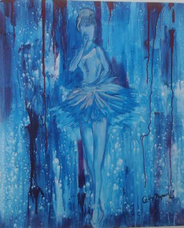 Painting titled "Danseuse" by Cathy Dapvril (CDL), Original Artwork, Acrylic
