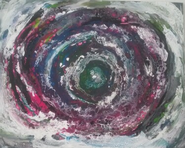 Painting titled "Le vortex" by Cathy Dapvril (CDL), Original Artwork, Acrylic