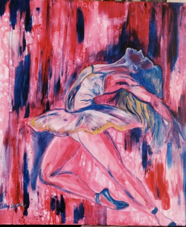 Painting titled "La danseuse2" by Cathy Dapvril (CDL), Original Artwork, Acrylic