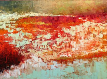 제목이 "Abstraction paysagè…"인 미술작품 Catherine Delclaux로, 원작, 기름